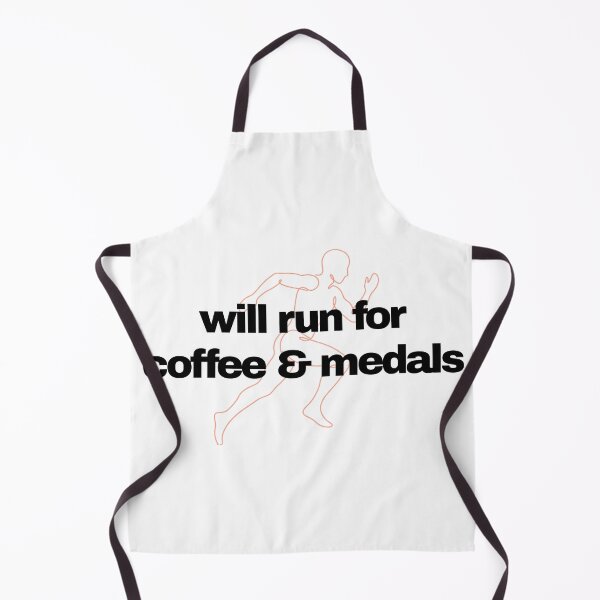 Item preview, Will run for coffee and medals (Running) designed and sold by RunningWhiskers.