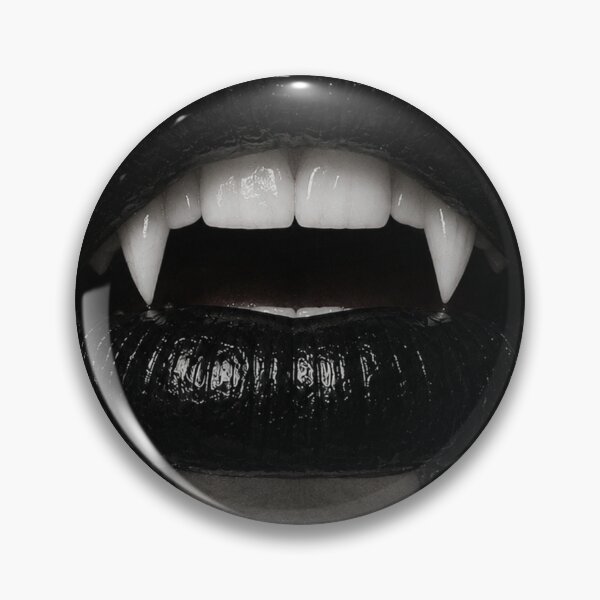 Item preview, Gothic Vampire Lips Art Print designed and sold by VelarisMoon.