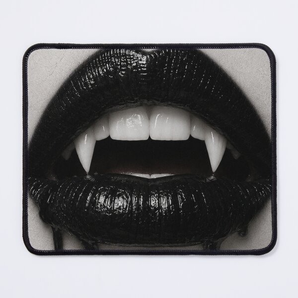 Item preview, Gothic Vampire Lips Art Print designed and sold by VelarisMoon.