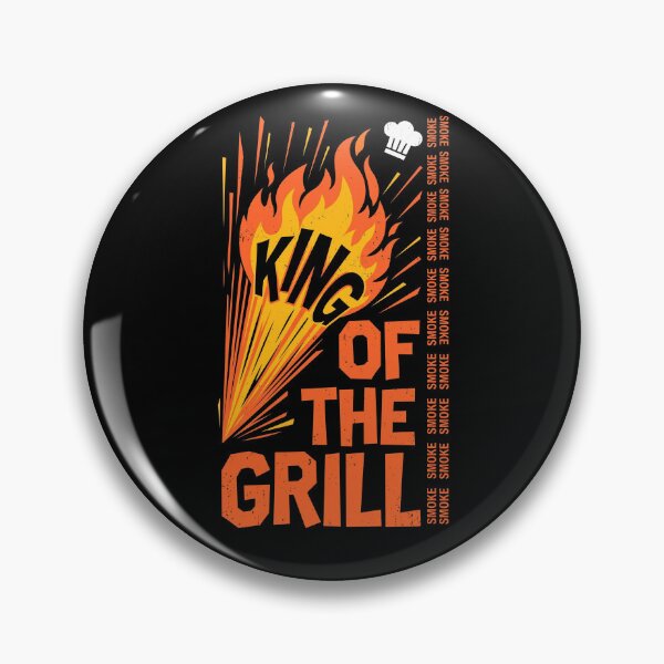Item preview, Vintage King of the Grill Flames Typography designed and sold by TeNovaStudio.