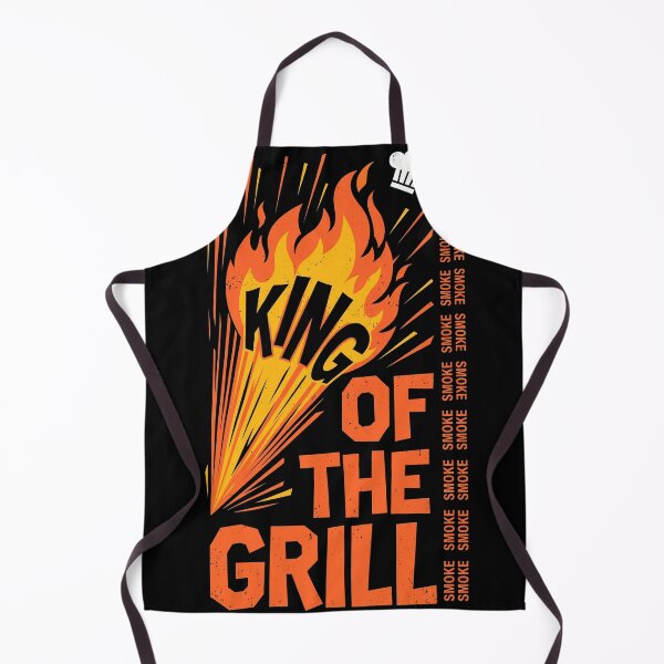 Item preview, Vintage King of the Grill Flames Typography designed and sold by TeNovaStudio.