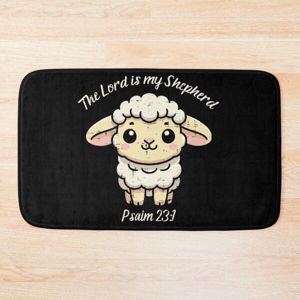 Item preview, Cute Christian Sheep The Lord Is My Shepherd Psalm Verse Kids Apparel designed and sold by EricCotanori.