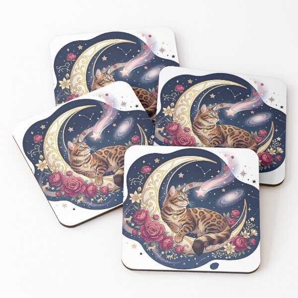 Item preview, The Star Gazer: Majestic Bengal Cat designed and sold by LunaCatLab.