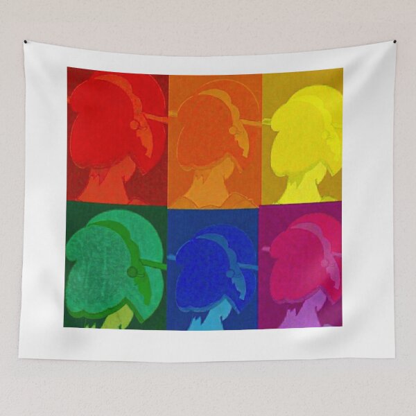 Item preview, Colorful Rainbow Geisha Silhouette designed and sold by Kokeshidreams.