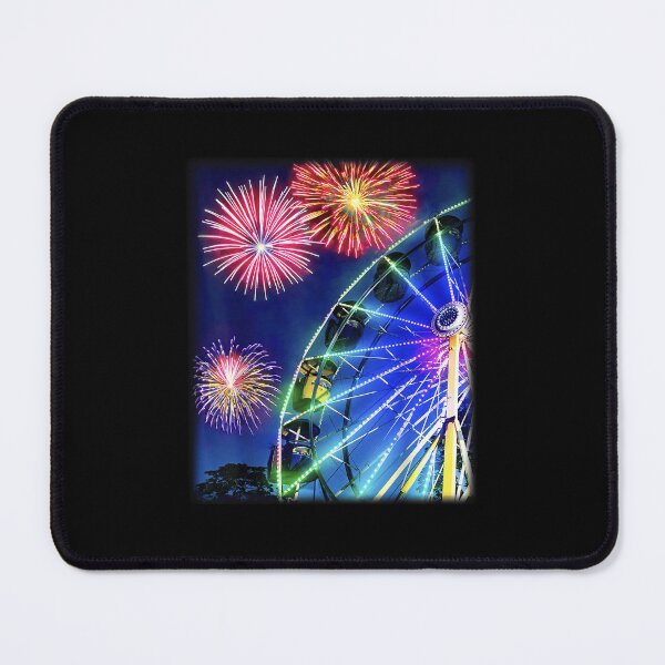Item preview, Ferris Wheel Fireworks Summer Carnival Night designed and sold by b3ida-zl.