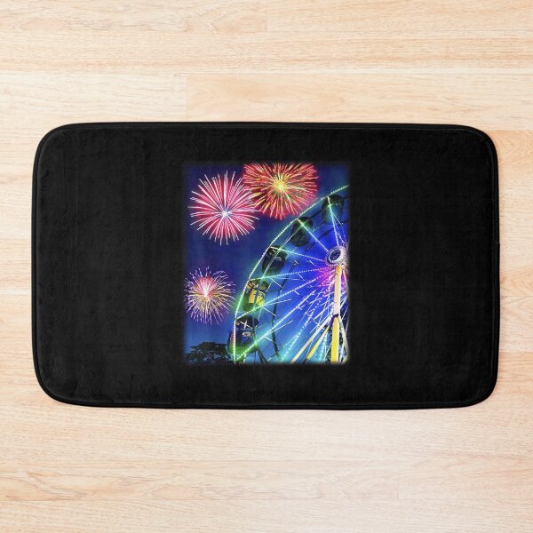 Item preview, Ferris Wheel Fireworks Summer Carnival Night designed and sold by b3ida-zl.