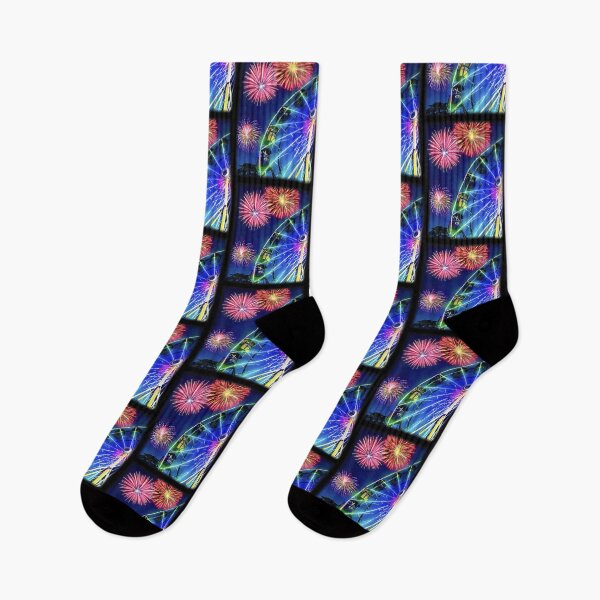 Item preview, Ferris Wheel Fireworks Summer Carnival Night designed and sold by b3ida-zl.