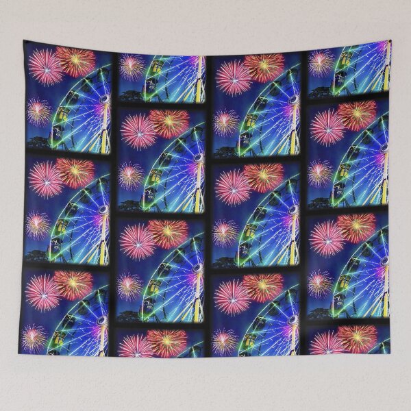 Item preview, Ferris Wheel Fireworks Summer Carnival Night designed and sold by b3ida-zl.