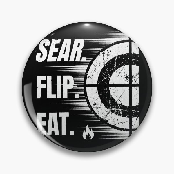 Item preview, Tactical BBQ Sear Flip Eat Crosshair Grilling designed and sold by TeNovaStudio.