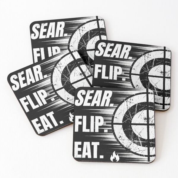 Item preview, Tactical BBQ Sear Flip Eat Crosshair Grilling designed and sold by TeNovaStudio.