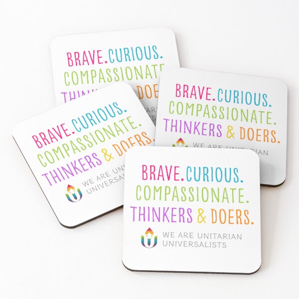 Item preview, Brave Curious (For a Light Shirt) designed and sold by UU STUFF (Click to Find MANY Fun Products!) — Profits to UUA.