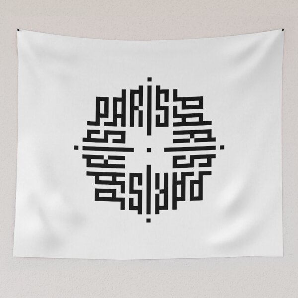Item preview, PARIS | Black  | Modern Geometric Kufi Calligraphy | From Name to Art   designed and sold by FOR YOUR NAME.