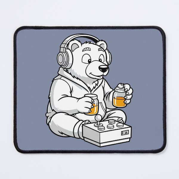 Item preview, Arcade Gamer Bear | Honey & Joystick | Retro Streetwear designed and sold by The Cartridge Club.