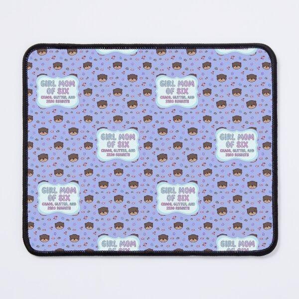 Item preview, Girl Mom of 6 Cute Otter Purple Pattern designed and sold by Itsheartshop.
