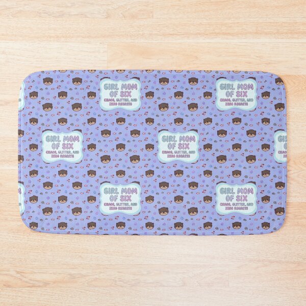 Item preview, Girl Mom of 6 Cute Otter Purple Pattern designed and sold by Itsheartshop.