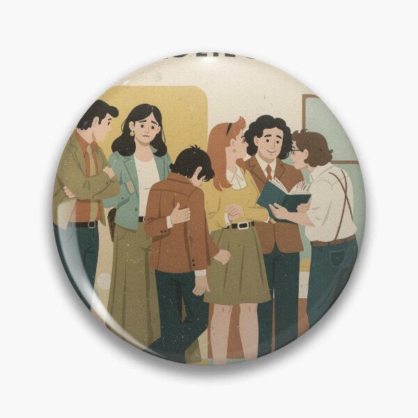 Item preview, The Society for Avoiding Eye Contact Retro Poster designed and sold by PictorialWhimsy.