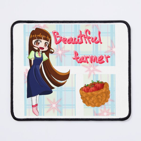 Item preview, Beautiful Farmer Anime Girl Cute Illustration designed and sold by Reemartglow-.