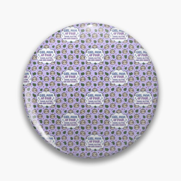 Item preview, Girl Mom of 4 Cute Sloth Pattern designed and sold by Itsheartshop.