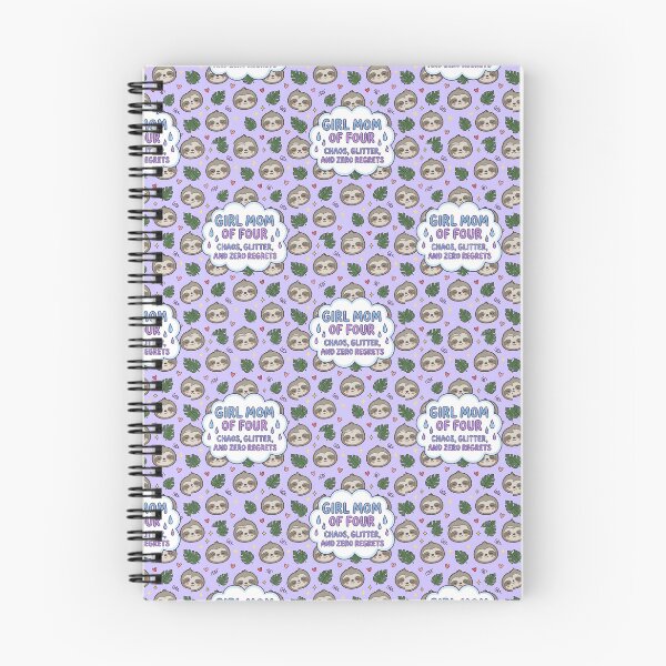 Item preview, Girl Mom of 4 Cute Sloth Pattern designed and sold by Itsheartshop.