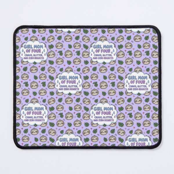 Item preview, Girl Mom of 4 Cute Sloth Pattern designed and sold by Itsheartshop.