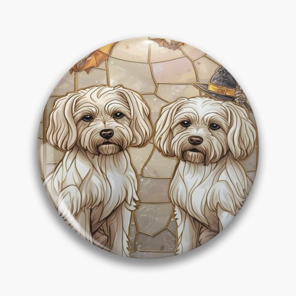 Item preview, Gothic Halloween Dogs Stained Glass Design designed and sold by BriSher.