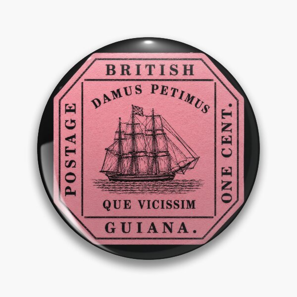 Item preview, British Guiana 1c Magenta - World Rarest Postage Stamp designed and sold by Myra365Art.