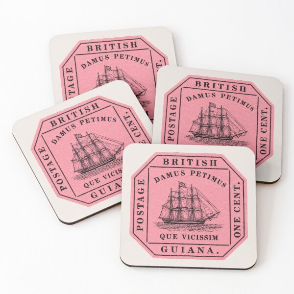 Item preview, British Guiana 1c Magenta - World Rarest Postage Stamp designed and sold by Myra365Art.