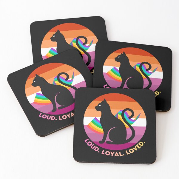 Item preview,  Cat Pride LGBTQ Cat Loud Loyal Loved Rainbow Kitten Pride designed and sold by Im-Ara.