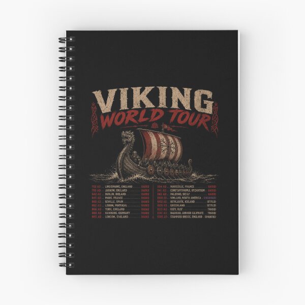 Item preview, Vikings World Tour Norse Adventure Parody designed and sold by Retr0Tshirts.