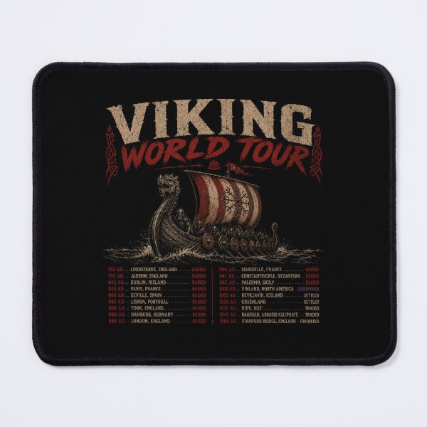 Item preview, Vikings World Tour Norse Adventure Parody designed and sold by Retr0Tshirts.