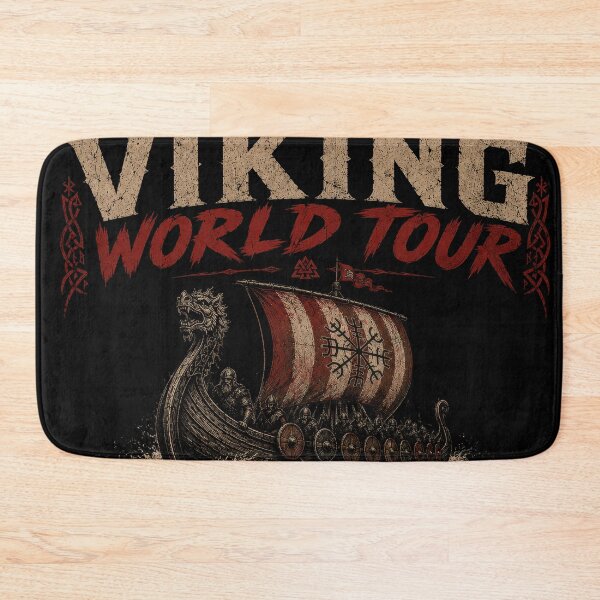 Item preview, Vikings World Tour Norse Adventure Parody designed and sold by Retr0Tshirts.