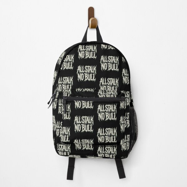 Item preview, ALL STALK NO BULL Heavy Metal Botanical Bold Typography designed and sold by DuckOddity.