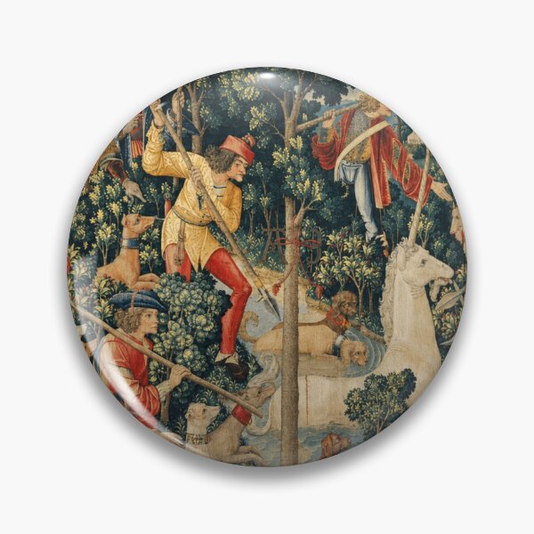 Item preview, The Unicorn Hunt (or The Unicorn Tapestry) - Medieval Tapestry Art Nouveau Unicorn Hunt for Fantasy Decor Enthusiasts designed and sold by RickE.