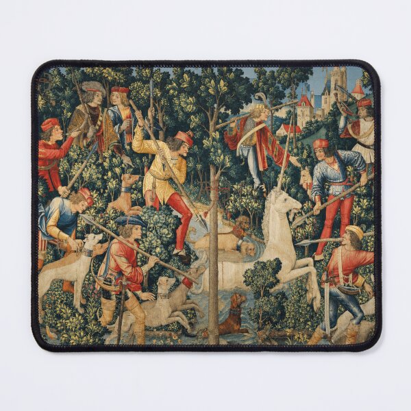 Item preview, The Unicorn Hunt (or The Unicorn Tapestry) - Medieval Tapestry Art Nouveau Unicorn Hunt for Fantasy Decor Enthusiasts designed and sold by RickE.