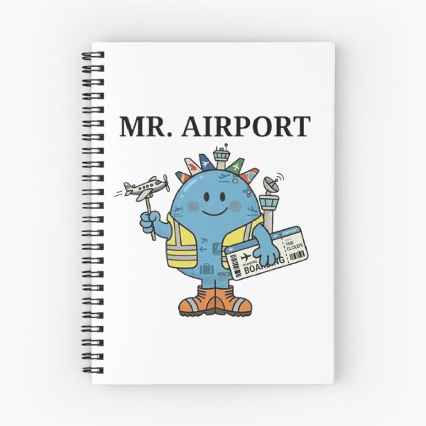 Item preview, Mr Airport Character Travel Vacation Holiday Airplane Plane Boarding Pass Flight designed and sold by SamiraArts.