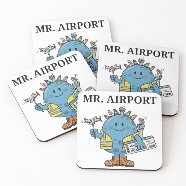 Item preview, Mr Airport Character Travel Vacation Holiday Airplane Plane Boarding Pass Flight designed and sold by SamiraArts.