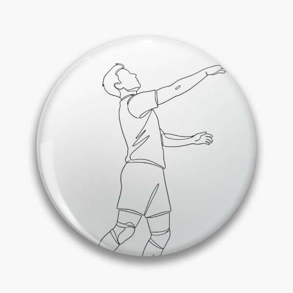 Item preview, Minimalist Volleyball Jump Serve Line Art designed and sold by DripCultureLab.
