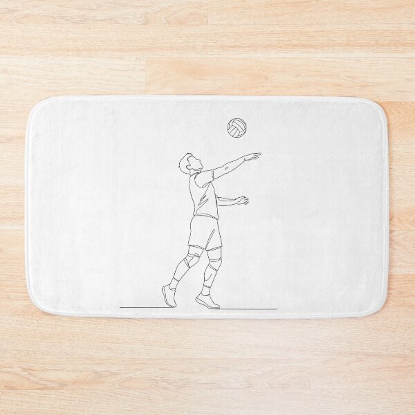 Item preview, Minimalist Volleyball Jump Serve Line Art designed and sold by DripCultureLab.