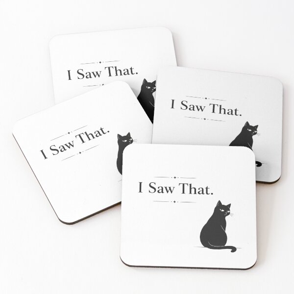 Item preview, I Saw That. | Sarcastic Side-Eye Cat Minimalist Design designed and sold by hela97.