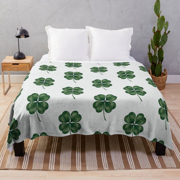 Item preview, Minimalist Four Leaf Clover Good Luck Watercolor designed and sold by MoonOpuluna.