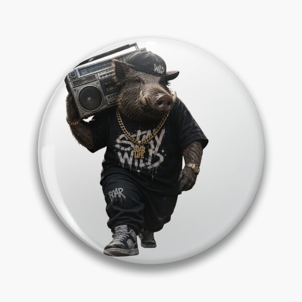 Item preview, Wild Boar Beats – Hip Hop Boombox Street Style designed and sold by shikuldo7.