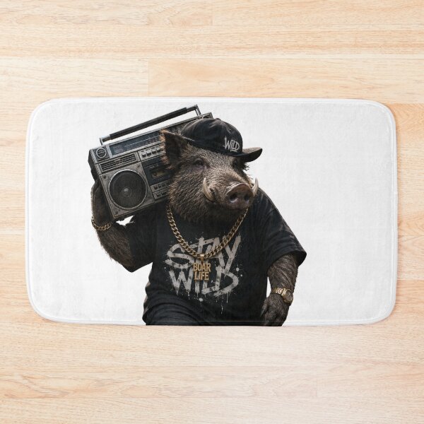 Item preview, Wild Boar Beats – Hip Hop Boombox Street Style designed and sold by shikuldo7.