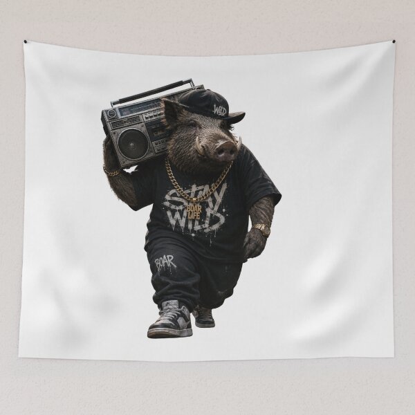 Item preview, Wild Boar Beats – Hip Hop Boombox Street Style designed and sold by shikuldo7.
