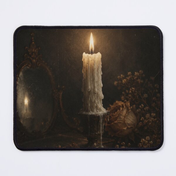 Item preview, Vintage Mirror Candle and Flowers designed and sold by VelarisMoon.