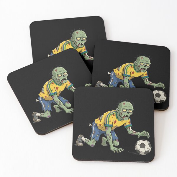 Item preview, Zombie Soccer Player Yellow Kit — Undead World Cup 2026 designed and sold by David Mateo ArtWorks.