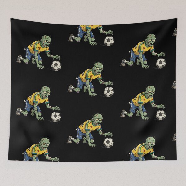 Item preview, Zombie Soccer Player Yellow Kit — Undead World Cup 2026 designed and sold by David Mateo ArtWorks.