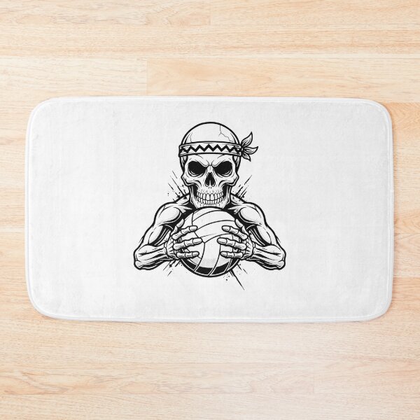 Item preview, Edgy Grunge Volleyball Skull Tattoo Art  designed and sold by DripCultureLab.