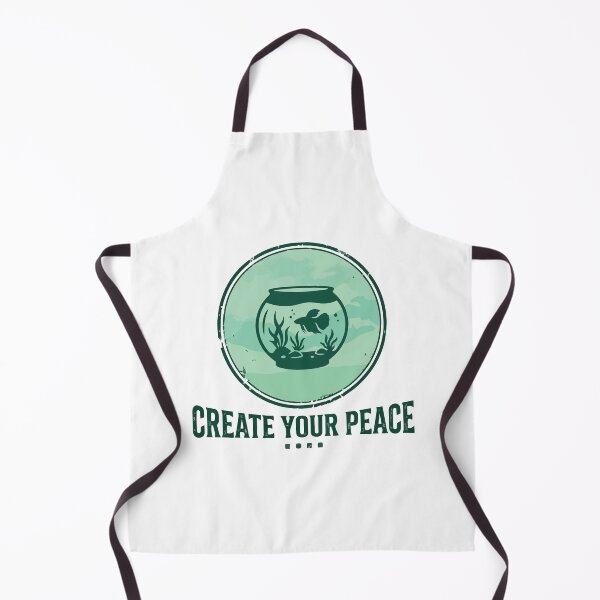 Item preview, Create Your Peace - Vintage Aquascaping Betta Fish Badge designed and sold by ArcApparel2020.