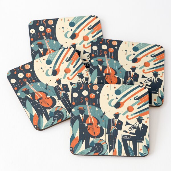 Item preview, Mid Century Jazz Trio designed and sold by Lee Hiller Designs.