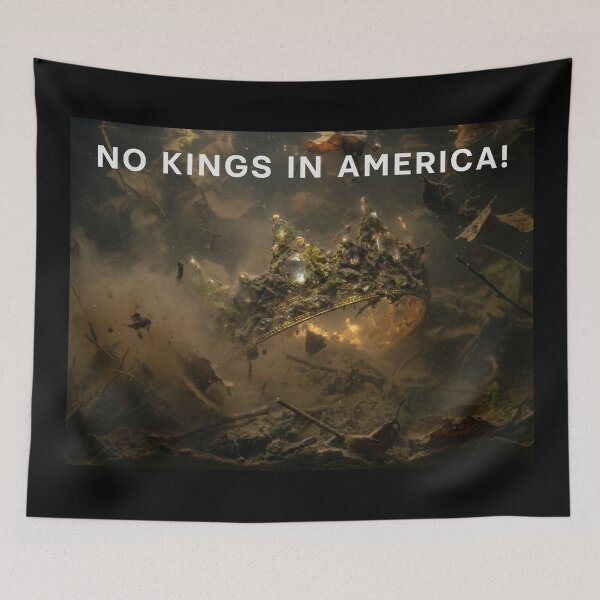 Item preview, No Kings In America Anti King Political Humor designed and sold by JOCSTOCK.
